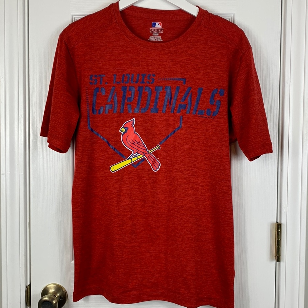 MLB Genuine Merchandise Heather red St. Louis Cardinals tee shirt size medium